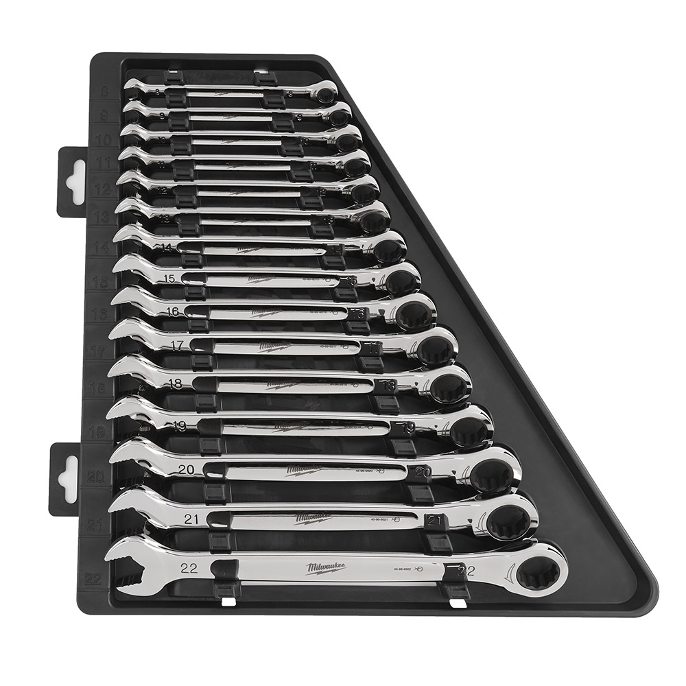 Set 15 buc chei combinate cu clichet MAX BITE™, sistem metric 