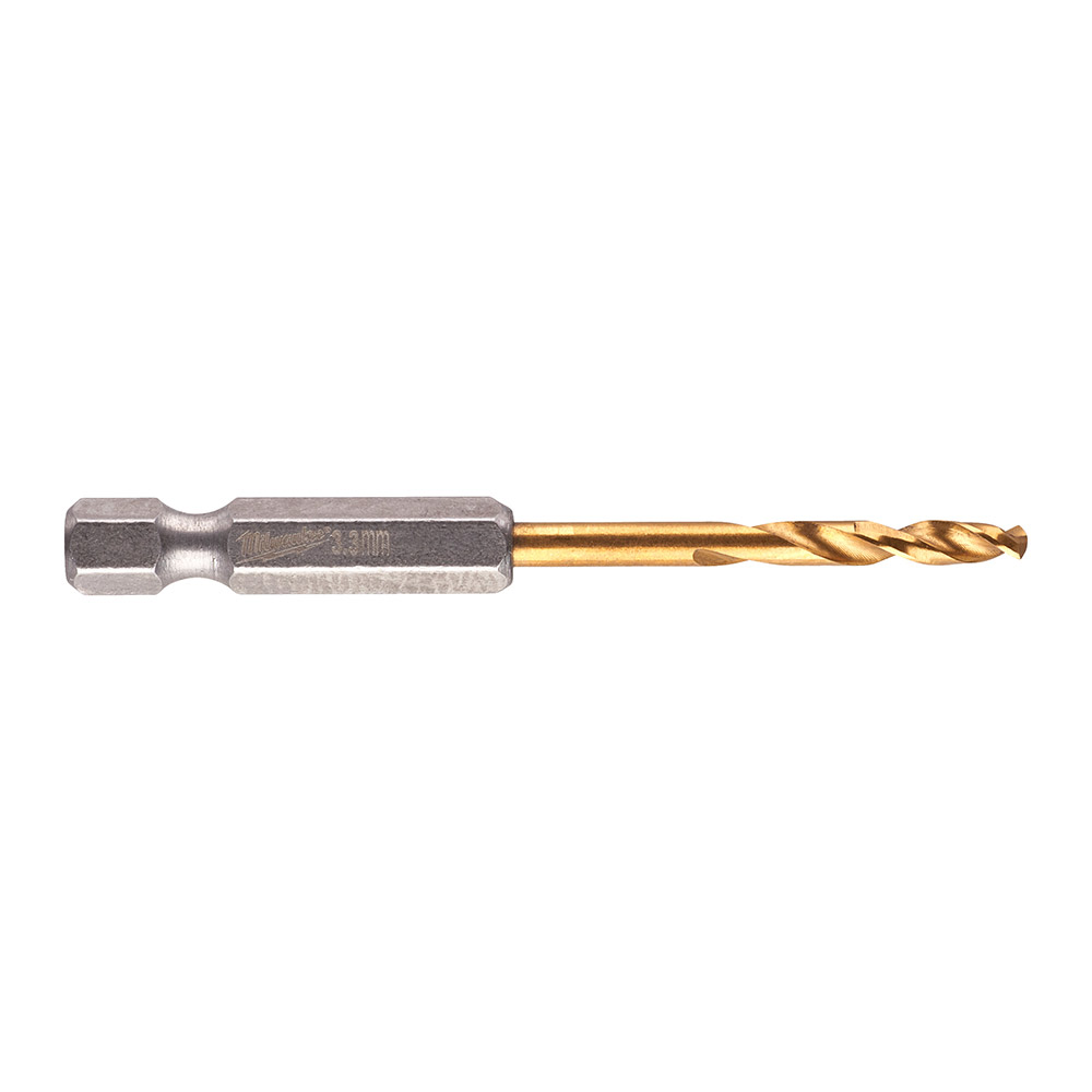 HSS-TiN Red Hex 3.3 mm - 2 buc HSS-TiN Red Hex 3.3 mm - 2 buc