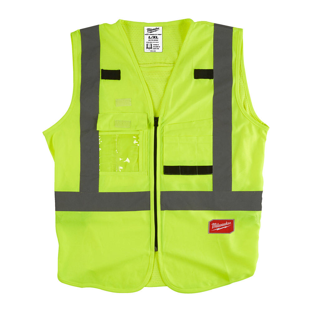 Vestă de înaltă vizibilitate galbenă - L/XL Vestă de înaltă vizibilitate galbenă - L/XL