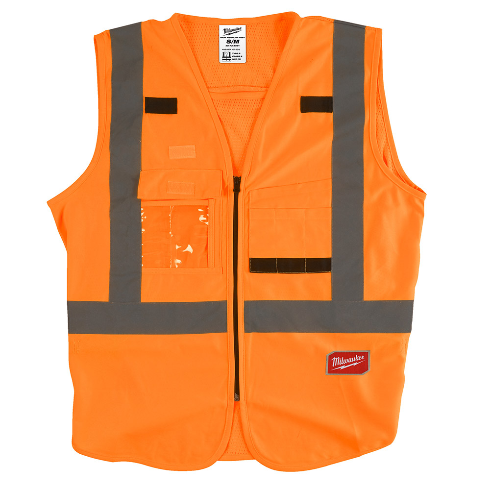 Vestă de înaltă vizibilitate portocalie - S/M Vestă de înaltă vizibilitate portocalie - S/M