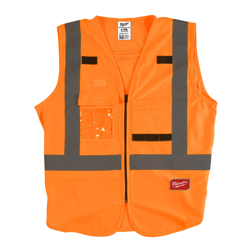 Vestă de înaltă vizibilitate portocalie - L/XL