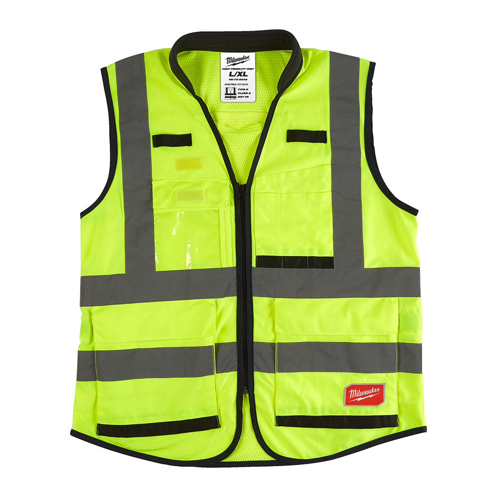 Vestă de înaltă vizibilitate premium galbenă - L/XL Vestă de înaltă vizibilitate premium galbenă - L/XL