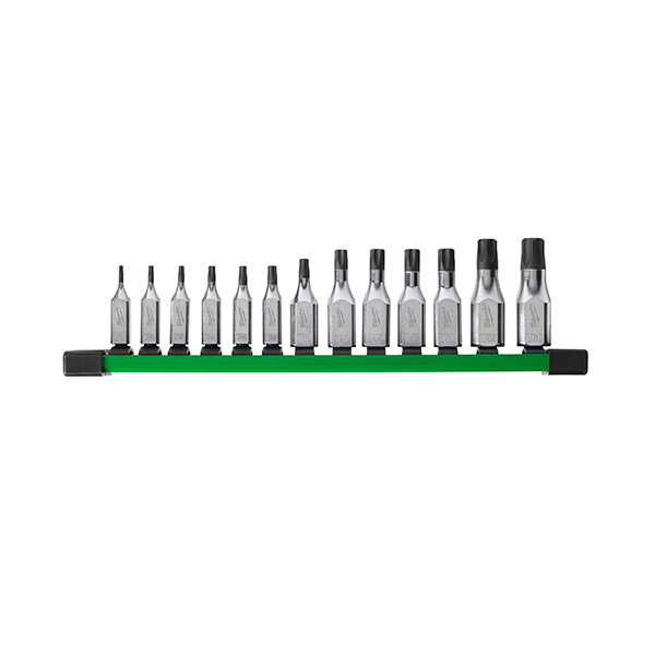 Set 13 buc. cap cheie tubulară cu bit Torx ¼″ și ⅜″