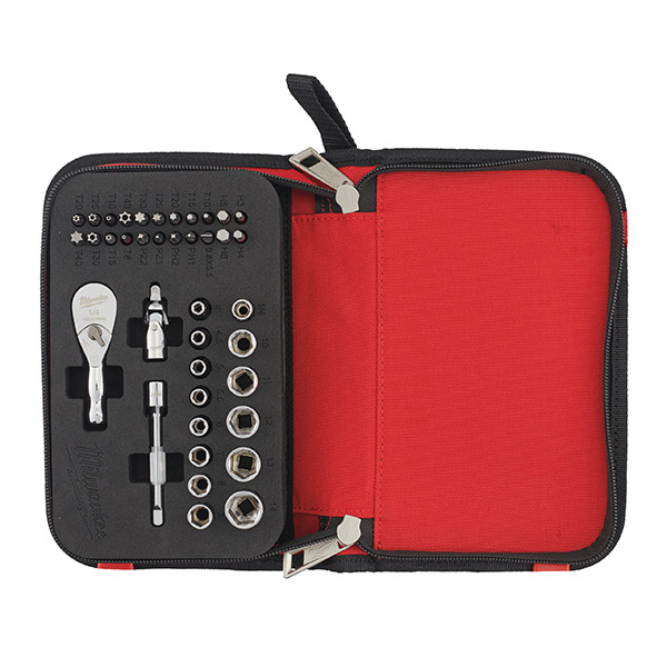 Set antrenor cu clichet ¼″ compact (39 buc.)
