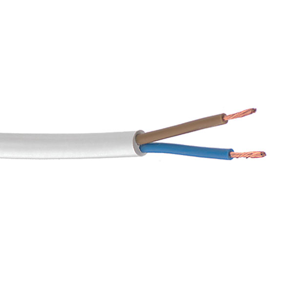 Cablu H05VV-F 2 x 1, alb