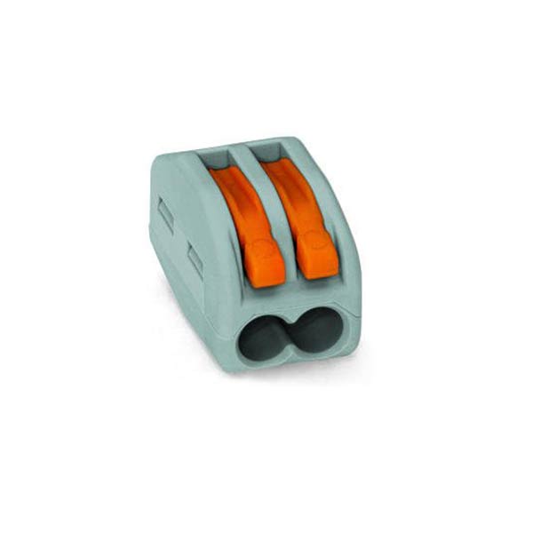 Clema de doza, 2 poli, conductor rigid, 4 mm