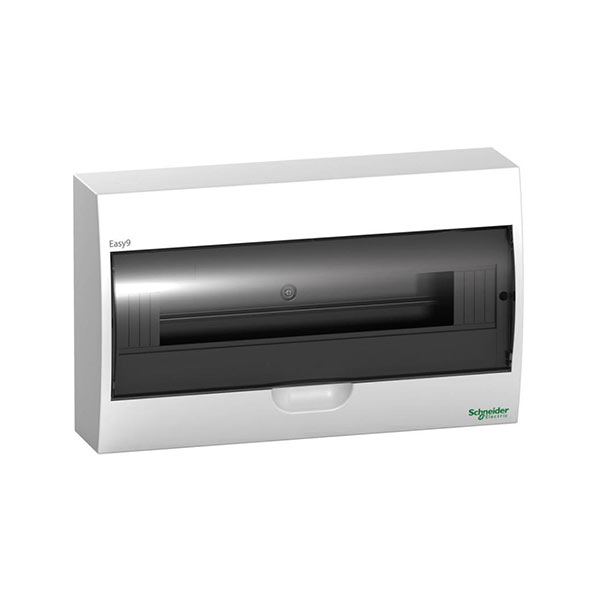 Cofret cu montaj aparent, 18 module, 2 borniere, usa transparenta Cofret cu montaj aparent, 18 module, 2 borniere, usa transparenta