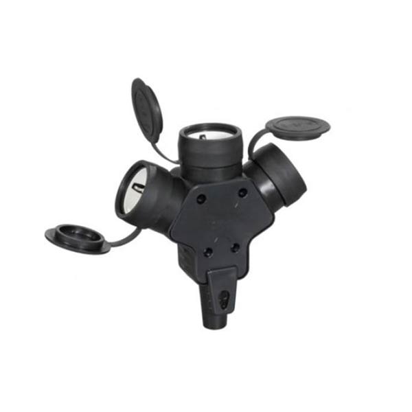 Cuplung cauciucat triplu, protectie IP44