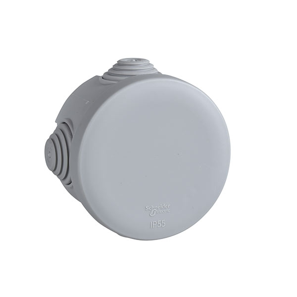 Doza de conexiuni, Mureva, rotunda, gri, 65X40 Doza de conexiuni, Mureva, rotunda, gri, 65X40