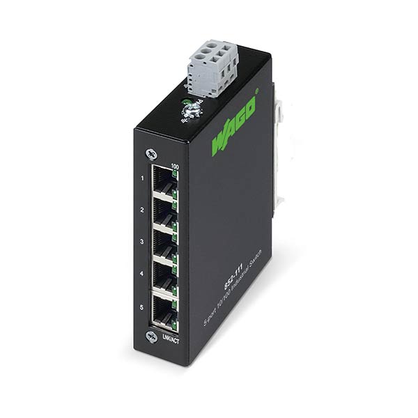 IndustrialECOSwitch 5Port, 24 Vdc black