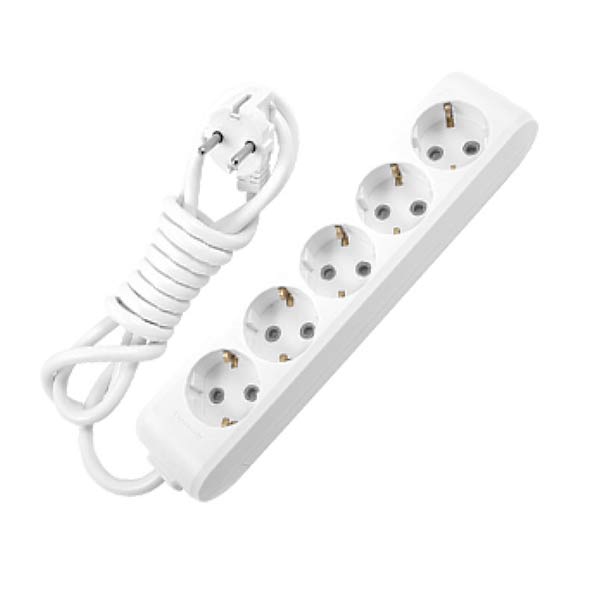 Prelungitor 5 prize, cu cablu de 1.5m