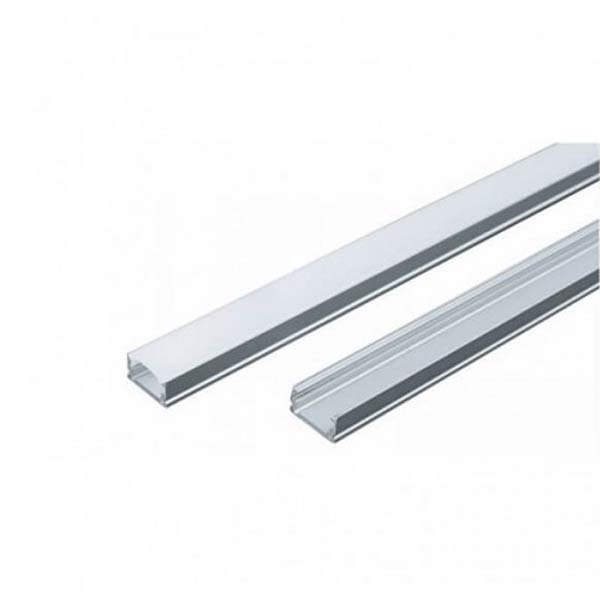 Profil aluminiu pentru banda led, 13.2x7mm la 2m si capac mat