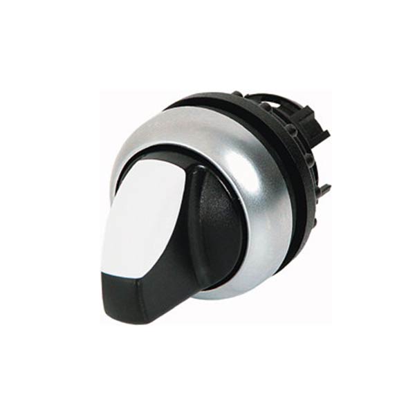 Selector 2 pozitii, luminos, alb M22-WLKV-W