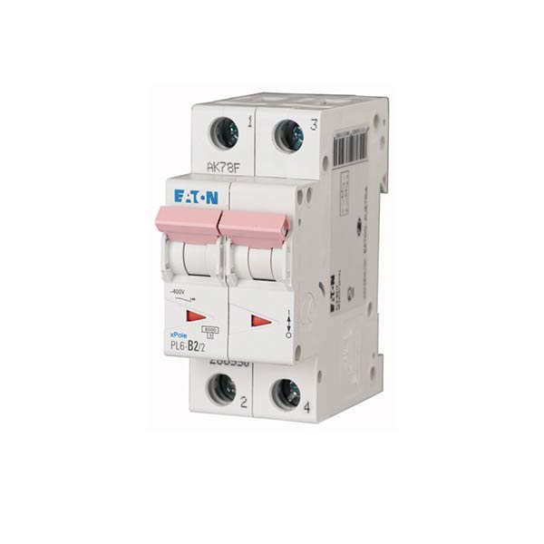 Siguranta automata PL6-C16-2, 16A, 6kA, 2P, Eaton