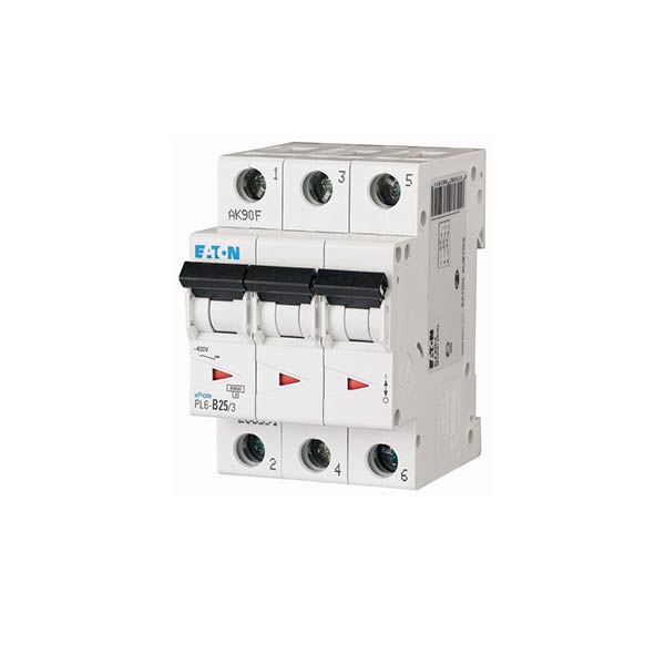 Siguranta automata PL6-C25-3, 25A, 6kA, 3P, Eaton