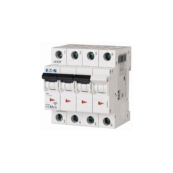 Siguranta automata PL6-C25-3N, 25A, 6kA, 3P+N, Eaton