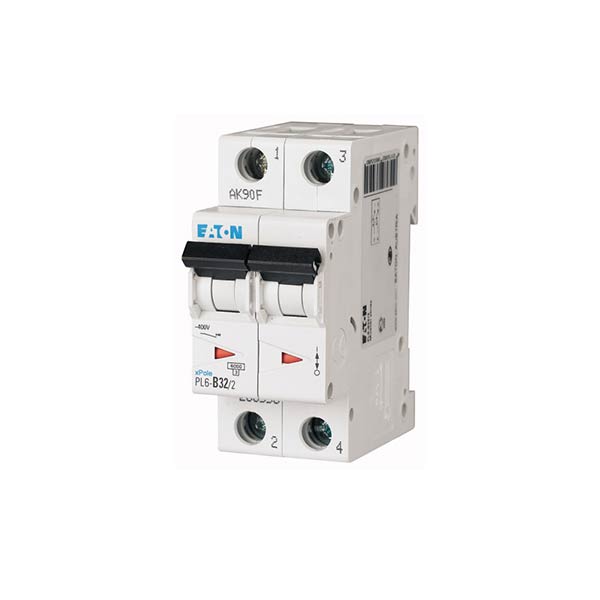 Siguranta automata PL6-C32-2, 32A, 6kA, 2P, Eaton