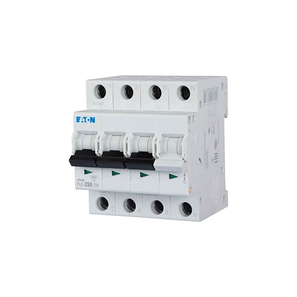 Siguranta automata PL6-C50-3N, 50A, 6kA, 3P+N, Eaton