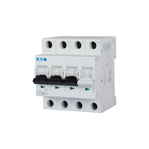 Siguranta automata PL6-C63-3N, 63A, 6kA, 3P+N, Eaton