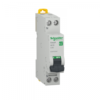 Easy9 Intreruptor automat 1P+N 4500 C 40A
