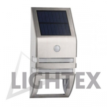 Lampa LED solara pentru perete, 0.6W, 50lm, 6000K, IP65, lumina rece