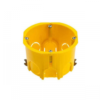 Multifix Doza de aparat rotunda, galbena, 65x45