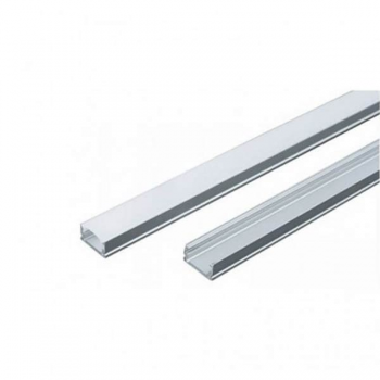 Profil aluminiu pentru banda led, 13.2x7mm la 2m si capac mat