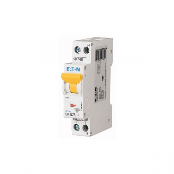 Siguranta automata PLN4-C25-1N, 25A, 1P+N, 4.5kA, Eaton