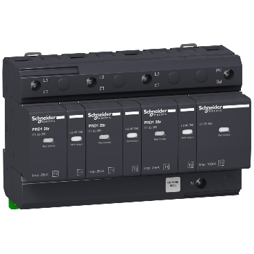 descarcator Modular Prd1 25R, 3 Poli + N, 350V, cu Transfer La Distanta descarcator Modular Prd1 25R, 3 Poli + N, 350V, cu Transfer La Distanta