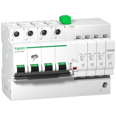 Iquick Prd40R descarcator Modular, 3 Poli + N, 264V, cu Transfer La Distanta Iquick Prd40R descarcator Modular, 3 Poli + N, 264V, cu Transfer La Distanta