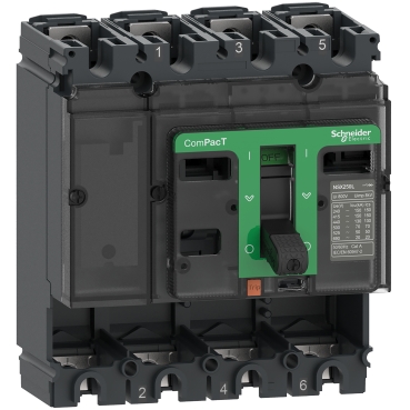 Intreruptor ComPacT NSX100B, 25 kA la 415 VAC 50/60 Hz, 100A, fara unitate de declansare, 4 poli