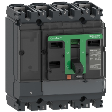 Intreruptor ComPacT NSX250NA, 4 poli, 250A, AC22A, AC23A Intreruptor ComPacT NSX250NA, 4 poli, 250A, AC22A, AC23A