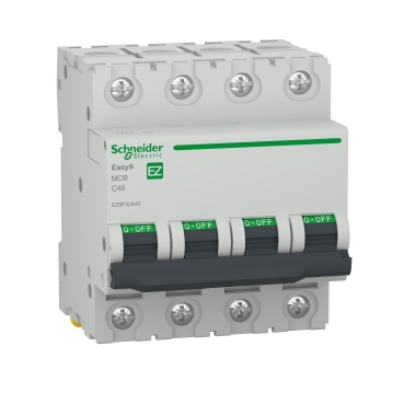 Easy9 Intreruptor automat 4P 4500 A C 40A Easy9 Intreruptor automat 4P 4500 A C 40A