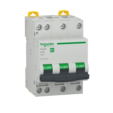 Easy9 Intreruptor automat 3P+N 4500 C 20A