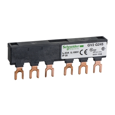 Linergy FT, Comb busbar, 63 A, 2 tap-offs, 45 mm pitch Linergy FT, Comb busbar, 63 A, 2 tap-offs, 45 mm pitch