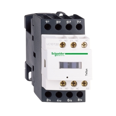 Contactor, TeSys Deca, 4P(2NO+2NC), AC-1, 0 to 440V, 20A, 230VAC 50/60Hz coil Contactor, TeSys Deca, 4P(2NO+2NC), AC-1, 0 to 440V, 20A, 230VAC 50/60Hz coil