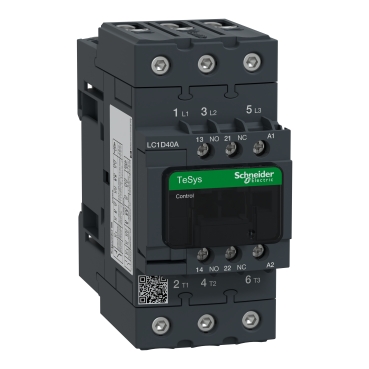 TeSys D contactor 3P 40A AC-3440V - aux 1NO+1NC -  230V 50Hz - EverLink TeSys D contactor 3P 40A AC-3440V - aux 1NO+1NC -  230V 50Hz - EverLink