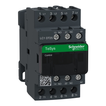 Contactor, TeSys Deca, 4P(4 NO), AC-1, 0 to 440V, 25A, 230VAC 50/60Hz coil Contactor, TeSys Deca, 4P(4 NO), AC-1, 0 to 440V, 25A, 230VAC 50/60Hz coil