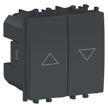 Easy Styl, Intrerupator jaluzele, 2M, negru