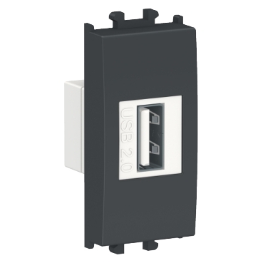 Easy Styl, Priza date USB, 1M, negru