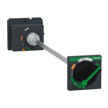 Maner rotativ prelungit, ComPacT NSX 100/160/250, negru, arbore telescopic de la 248 la 600 mm pt. dispozitiv retractabil, IP55