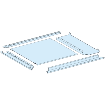 Placa presetupe simpla, PrismaSeT P, IP55, pentru tablou W 650+150mm D 400mm Placa presetupe simpla, PrismaSeT P, IP55, pentru tablou W 650+150mm D 400mm