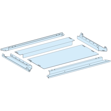 2 placi presetupe, PrismaSeT P, IP31, pentru tablou W 650mm D 400mm