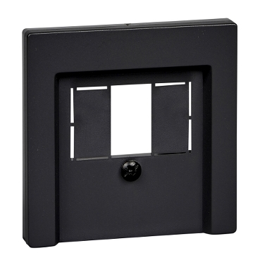 Placa centrala cu deschidere patrata, antracit, System M