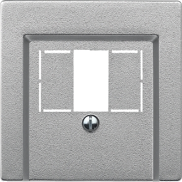 Placa centrala cu deschidere patrata, aluminiu, System M