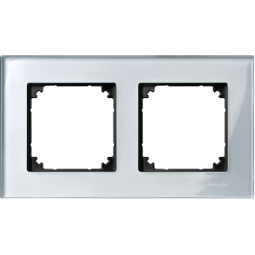 Rama din Sticla, 2 Aparate, Argintiu Diamant, M-Elegance