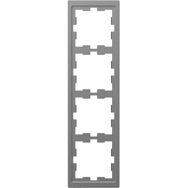 Rama D-Life, 4 posturi, otel inoxidabil