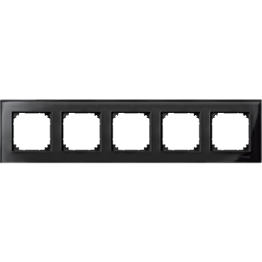 Rama din Sticla, 5 Aparate, Negru Onix, M-Elegance