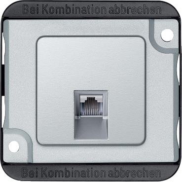 Insertie conector telefon RJ45, aluminiu, Anti-vandalism