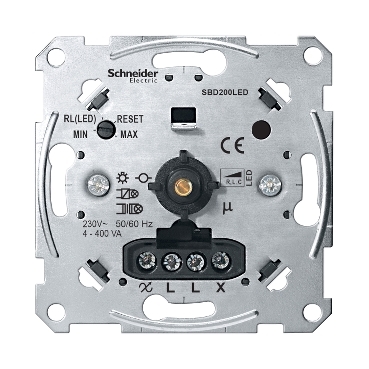 Universal rotary dimmer for LED lamps, Merten